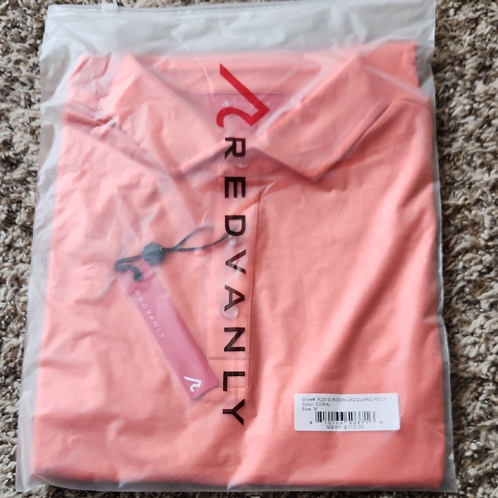 Redvanly Men's Coral Polo Shirt